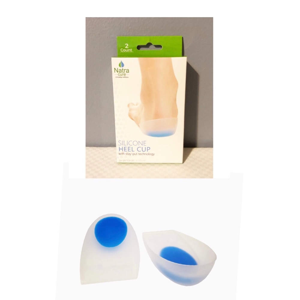 NatraCure Silicone Gel Heel Cup Cushions Size: L/XL (1 Pair)